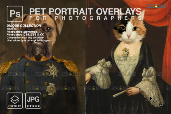 Download Royal Pet Portrait Templates Vol.20 - Premium Bundle