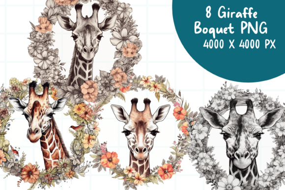 Download Giraffe PNG Elements Clipart Graphic - Clip Collection