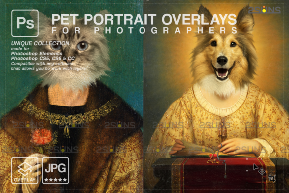 Download Royal Pet Portrait Templates Vol.17 - Premium Resources