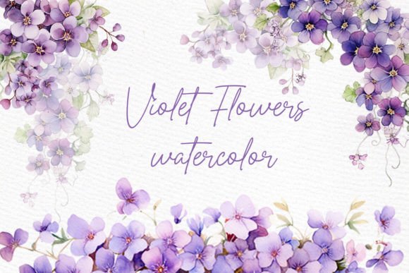 Download Violet Flowers Clipart Spring Flowers - Clip Collection