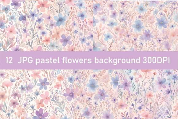 Download Chic Pastel Watercolor Floral Background - Watercolor floral background Collection