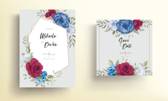 Download Elegant Wedding Card Flowers Design - Card Collection