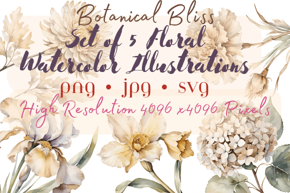 Download Earth Tones Watercolor Flowers Cliparts - Clip Collection