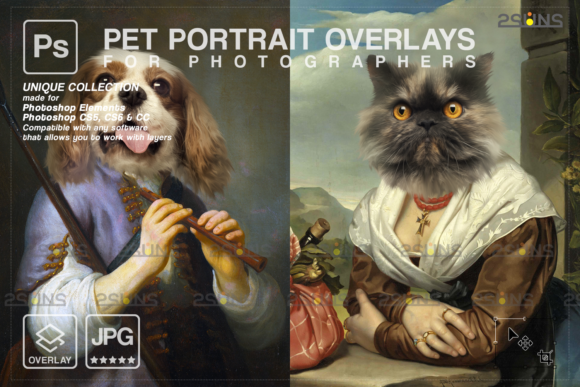 Download Royal Pet Portrait Templates Vol.16 - Premium Bundle