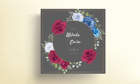 Download Elegant Wedding Card Flowers Design - Card Collection