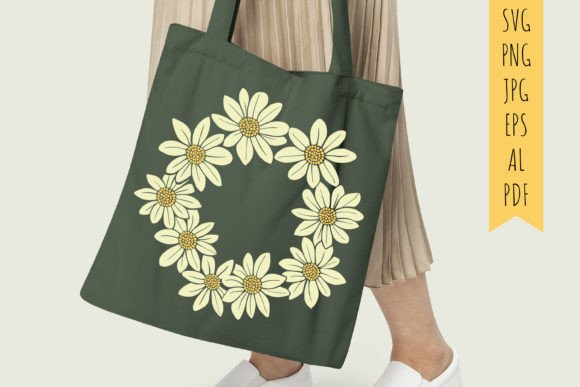 Download Daisy Wreath SVG/PNG|Floral Rim Clip Art - Clip Collection