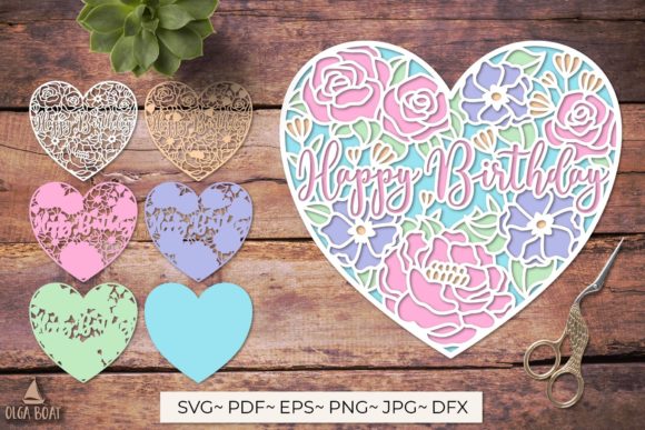 Download 3d Happy Birthday Card Svg Layered Paper - Card Collection