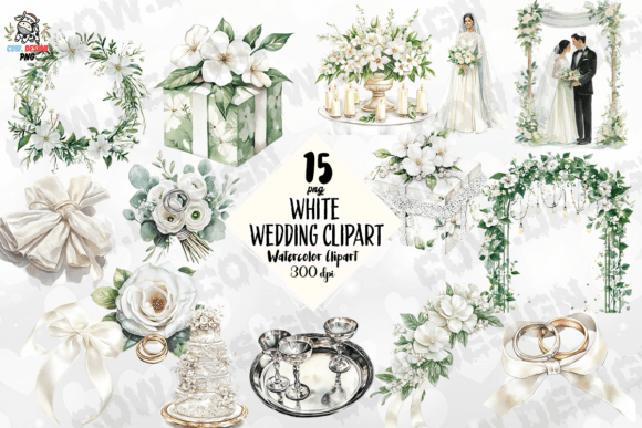 Download White Wedding Clipart PNG - Clip Collection