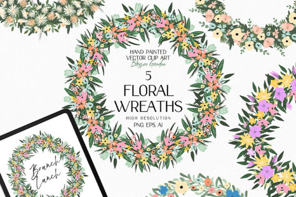 Download Flower Wreath Clipart - Clip Collection