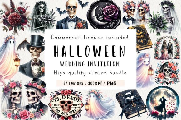 Download Halloween Wedding Invitation Clipart - Clip Collection