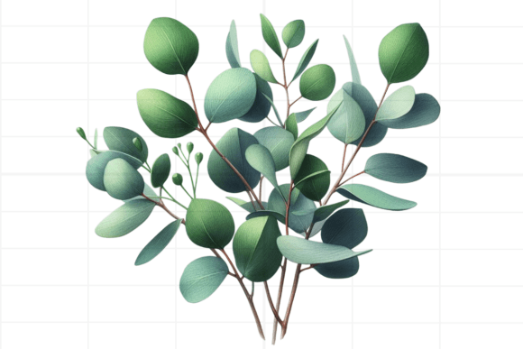 Download Eucalyptus Clipart. Watercolor Greenery - Clip Collection