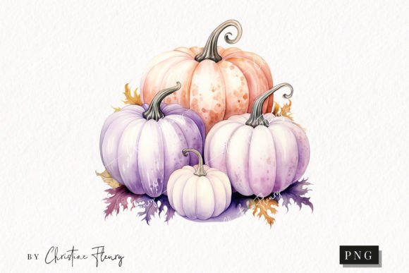 Download Watercolor Pastel Pumpkins Clipart - Clip Collection