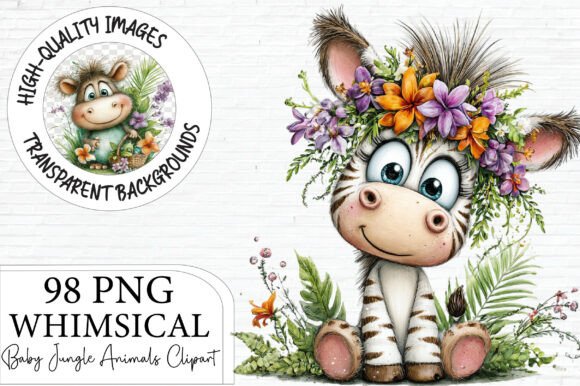 Download Baby Jungle Animals Clipart Bundle - Clip Collection