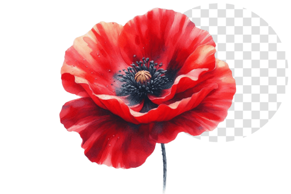 Download Poppify Watercolor Red Poppy Clipart - Red poppy clipart Collection