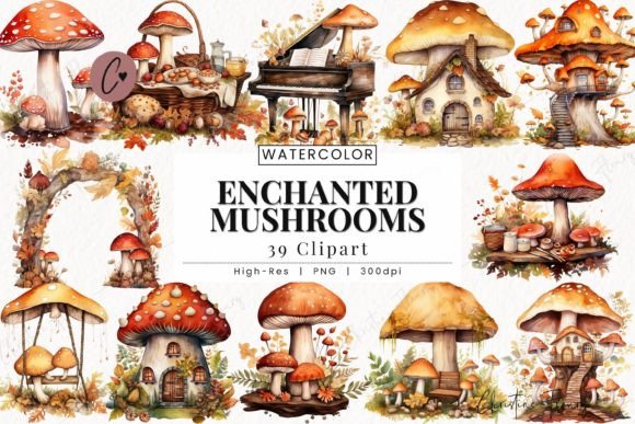 Download Enchanted Mushrooms Clipart, Forest PNG - Clip Collection