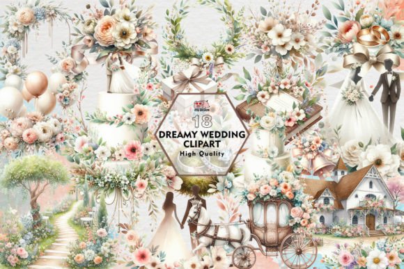 Download Dreamy Wedding Clipart PNG Graphics - Clip Collection