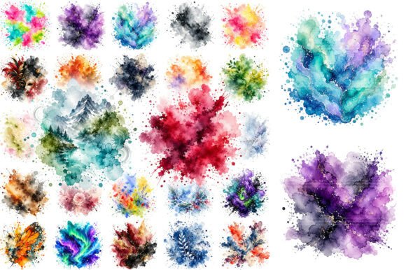 Download 100 Abstract Watercolor Splash Clipart - Clip Collection