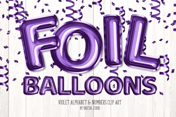 Download Violet Foil Balloon Alphabet Clipart - Clip Collection