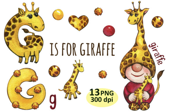Download Baby Gnome Clipart, Letter G Giraffe Png - Clip Collection