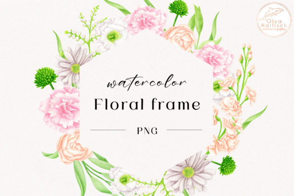 Download Watercolor Spring Flower Frame Clipart - Clip Collection