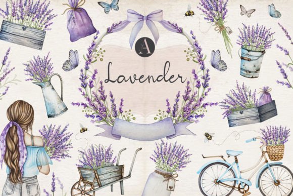 Download Lavender Watercolor Flowers Clipart - Clip Collection