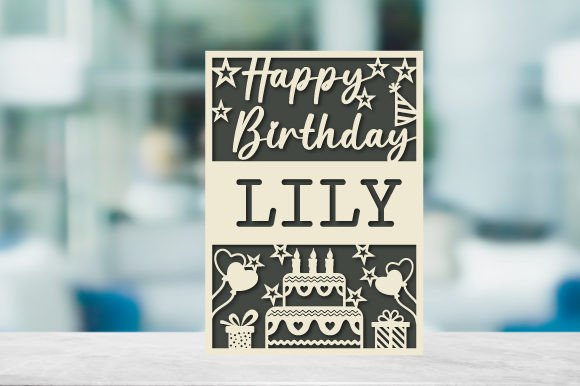Download Personalized Birthday Card Paper Cut - Card Collection