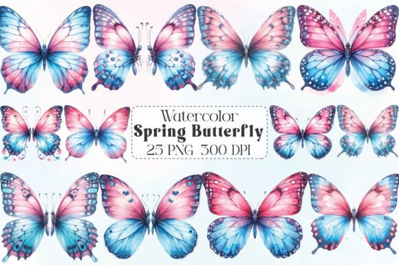 Download Colorful Spring Butterfly Clipart - Clip Collection