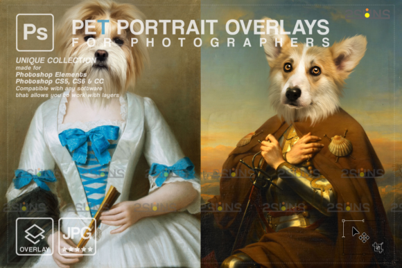 Download Royal Pet Portrait Templates Vol.18 - Premium Resources