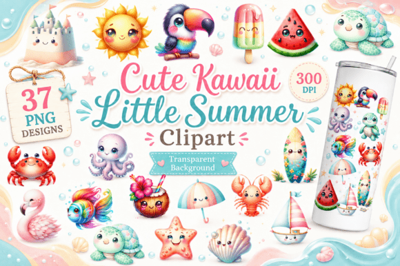 Download Cute Kawaii Little Summer Clipart PNG - Clip Collection