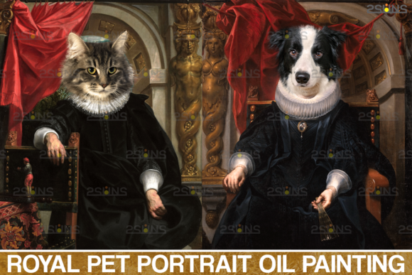 Download Royal Pet Portrait Templates Vol.7 - Pet portrait Collection