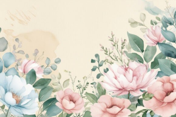 Download Watercolor Floral Background Wallpaper - Watercolor floral background Collection
