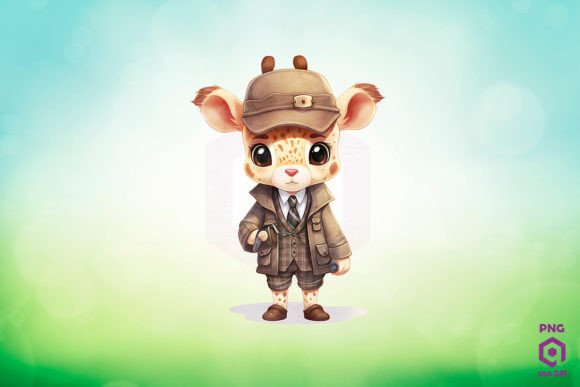 Download Detective Giraffe Clipart PNG - Clip Collection