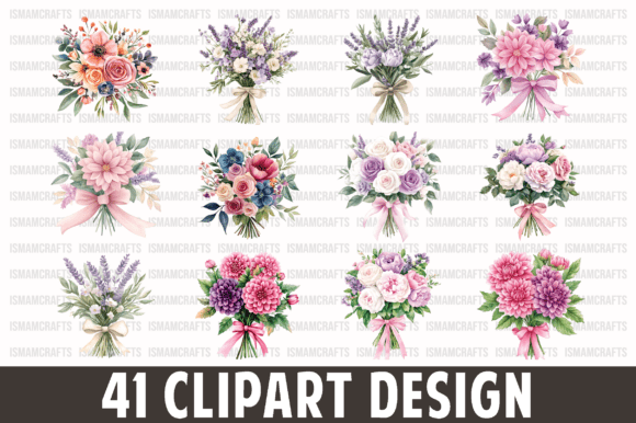 Download Wedding Flower Bouquet Clipart Bundle - Clip Collection