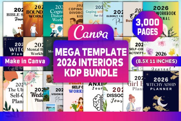 Download Mega Template 2026 Interiors Kdp Bundle - Kdp bundle Collection