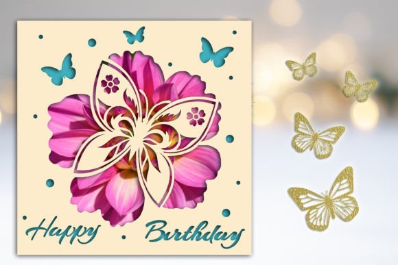 Download Happy Birthday Card SVG Greeting Card - Card Collection