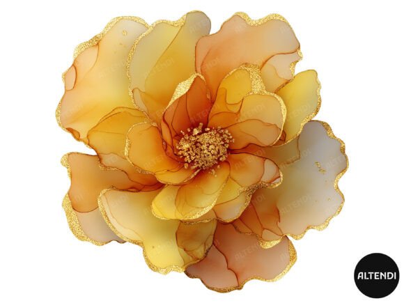 Download Abstract Yellow Flower Clipart - Clip Collection
