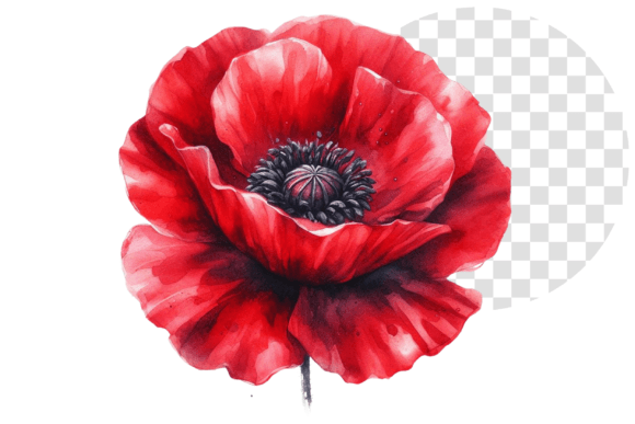 Download Poppify Watercolor Red Poppy Clipart - Red poppy clipart Collection