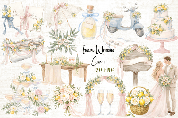 Download Italian Wedding Clipart PNG - Clip Collection