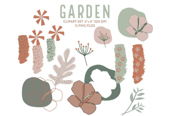 Download Garden Clipart, Botanical Digital - Clip Collection