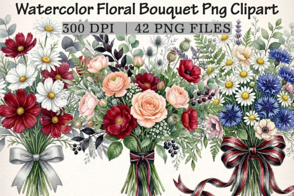Download Watercolor Floral Bouquet PNG Clipart - Clip Collection