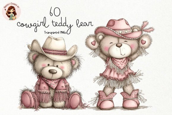 Download Cute Cowgirl Teddy Bear PNG Clipart - Clip Collection