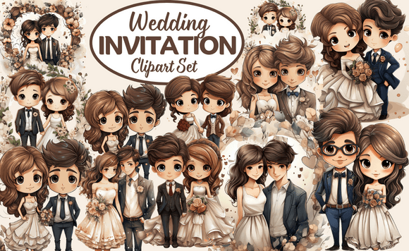Download Wedding Invitation Clipart Set - Clip Collection