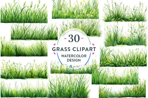 Download Watercolor Grass Borders Clipart - Clip Collection