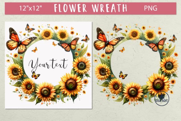 Download Flower Wreath | Flower Frame Clipart - Clip Collection