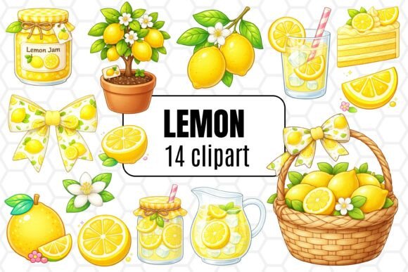 Download Cute Lemon Clipart Bundle - Clip Collection