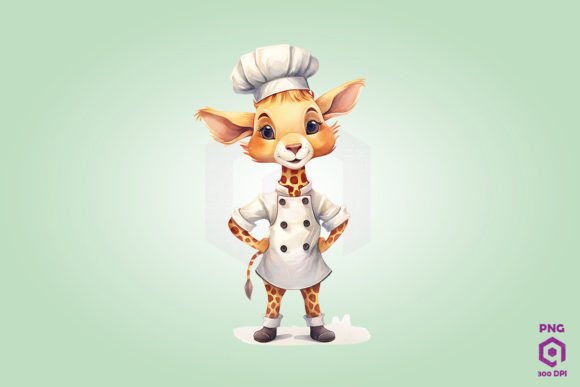 Download Chef Giraffe Clipart PNG - Clip Collection