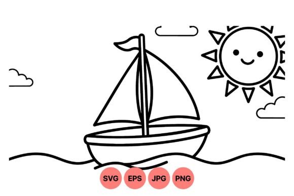 Download Cute Sailboat Seasonal Clipart - Clip Collection