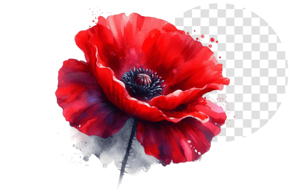 Download Poppify Watercolor Red Poppy Clipart - Red poppy clipart Collection