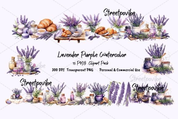 Download Lavender Flower Watercolor Clipart PNGs - Clip Collection