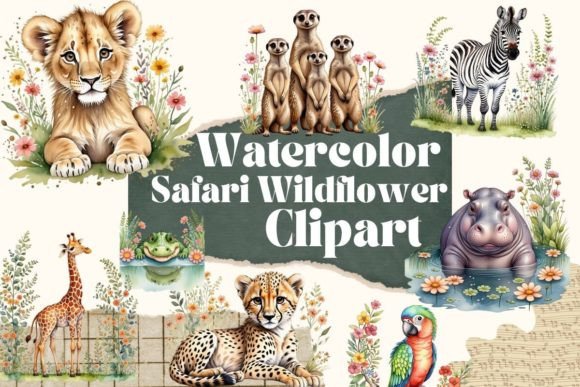 Download Cute Safari Animals Clipart - Clip Collection